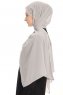 Chiffon Hijab - Grau