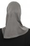 Yazmin - Dunkelgrau Amira Hijab Kopftuch Ready To Wear