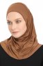 Yazmin - Braun Amira Hijab Kopftuch Ready To Wear