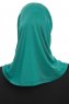 Yazmin - Dunkelgrün Amira Hijab Kopftuch Ready To Wear