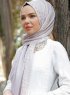 Abira - Altrosa Gemustertes Hijab - Sal Evi