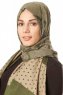 Alev - Khaki Gemustert Hijab