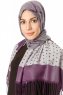 Alev - Lila Gemustert Hijab