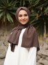 Alida - Braun Baumwolle Hijab - Mirach