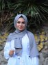 Alida - Grau Baumwolle Hijab - Mirach