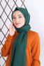 Alida - Dunkelgrün Baumwolle Hijab - Mirach