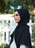 Alida - Schwarz Baumwolle Hijab - Mirach