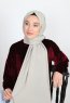 Alida - Taupe Baumwolle Hijab - Mirach