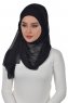Alva - Schwarz Praktisch Hijab & Untertuch