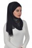 Alva - Schwarz Praktisch Hijab & Untertuch