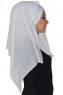Alva - Weiß Praktisch Hijab & Untertuch