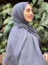 Alvina - Smoked Krepp Hijab - Mirach