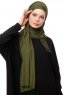 Asya - Khaki Praktisch Viscose Hijab