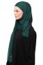 Asya - Dunkelgrün Praktisch Viscose Hijab