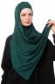 Asya - Dunkelgrün Praktisch Viscose Hijab