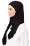 Asya - Schwarz Praktisch Viscose Hijab