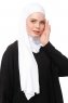 Asya - Weiß Praktisch Viscose Hijab