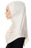 Ava - Leichte Beige One-Piece Al Amira Hijab - Ecardin