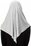 Ava - Hellgrau One-Piece Al Amira Hijab - Ecardin