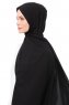 Aylin - Schwarz Medine Silk Hijab - Gülsoy