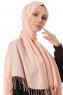 Aysel - Lachsfarbe Pashmina Hijab - Gülsoy