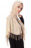 Aysel - Leichte Beige Pashmina Hijab - Gülsoy