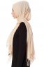 Aysel - Leichte Beige Pashmina Hijab - Gülsoy