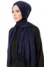 Aysel - Navy Blau Pashmina Hijab - Gülsoy