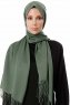 Aysel - Dunkelgrün Pashmina Hijab - Gülsoy