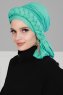 Theresa - Türkis Baumwolle Turban - Ayse Turban