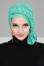 Theresa - Türkis Baumwolle Turban - Ayse Turban