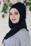 Wilda - Navy Blau Baumwolle Hijab