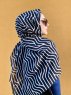 Berrin - Schwarz Gemustert Baumwolle Hijab - Mirach