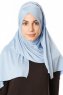 Betul - Hellblau 1X Jersey Hijab - Ecardin