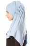 Betul - Hellblau 1X Jersey Hijab - Ecardin