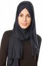 Betul - Schwarz 1X Jersey Hijab - Ecardin
