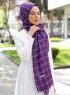 Betulle - Lila Gemustertes Hijab - Sal Evi
