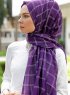 Betulle - Lila Gemustertes Hijab - Sal Evi