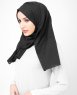 Black Rain - Svart Bomull Voile Hijab Sjal InEssence Ayisah 5TA59b