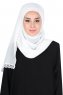 Carin - Offwhite Praktisch Chiffon Hijab