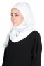 Carin - Offwhite Praktisch Chiffon Hijab
