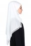 Carin - Offwhite Praktisch Chiffon Hijab