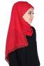 Carin - Rot Praktisch Chiffon Hijab