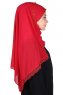 Carin - Rot Praktisch Chiffon Hijab