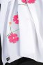 Damla Vit Hijab Sjal Med Blommor Madame Polo 130002-5