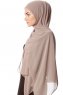 Derya - Helltaupe Praktisch Chiffon Hijab