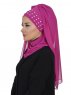 Diana Fuchsia Praktisk Hijab Ayse Turban 326209-3