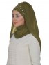 Diana Khaki Praktisk Hijab Ayse Turban 326215-3