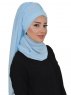 Diana Ljusblå Praktisk Hijab Ayse Turban 326202d
