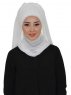 Diana Offwhite Praktisk Hijab Sjal Ayse Turban 326207b